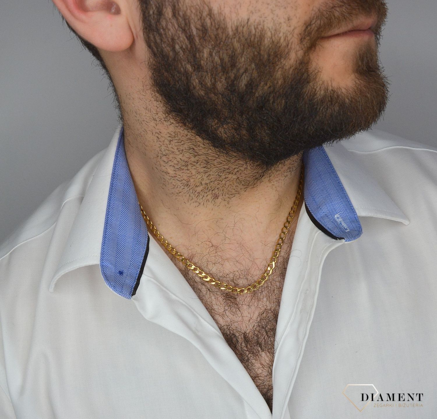 Złoty łańcuszek 333 pancerka 4,5 mm DIA-LAN-1462-333 4,5mm (2).jpg